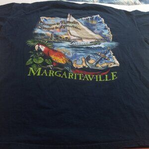 Margaritaville Jimmy Buffet Mens Large Graphic T-shirt  Cancun Mexico Parrot